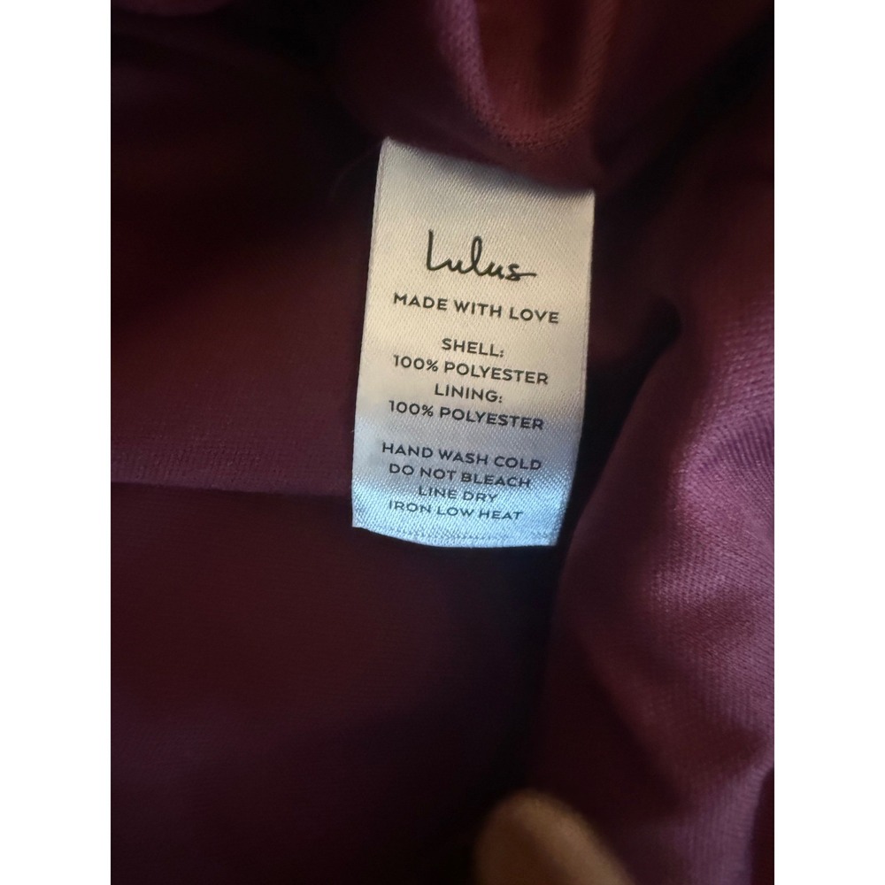 Lulu's Velvet Floral One Shoulder Maxi Dress‎ XS NWT Lace Formal Elegant Fitted - Picture 10 of 11